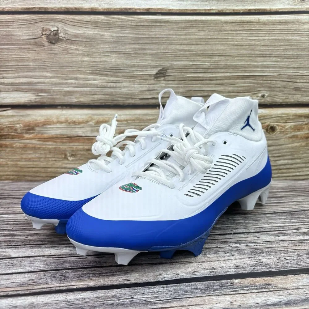Size 12.5 Nike Jordan Vapor Edge Pro 2 Florida Gators PE Blue Football Cleats